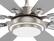 Alt View 3. Siljoy - 72-in Nickel Ceiling Fan with Nickel or oak Color Blades Ceiling Fan With Light-Remote Included - Nickel.