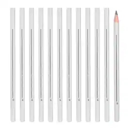 Unique Bargains - 6B Drawing Pencils for Sketching, 12pcs Sketch Pencils w/ Built-in Sharpener for Drawing, Painting, Sketching - Black