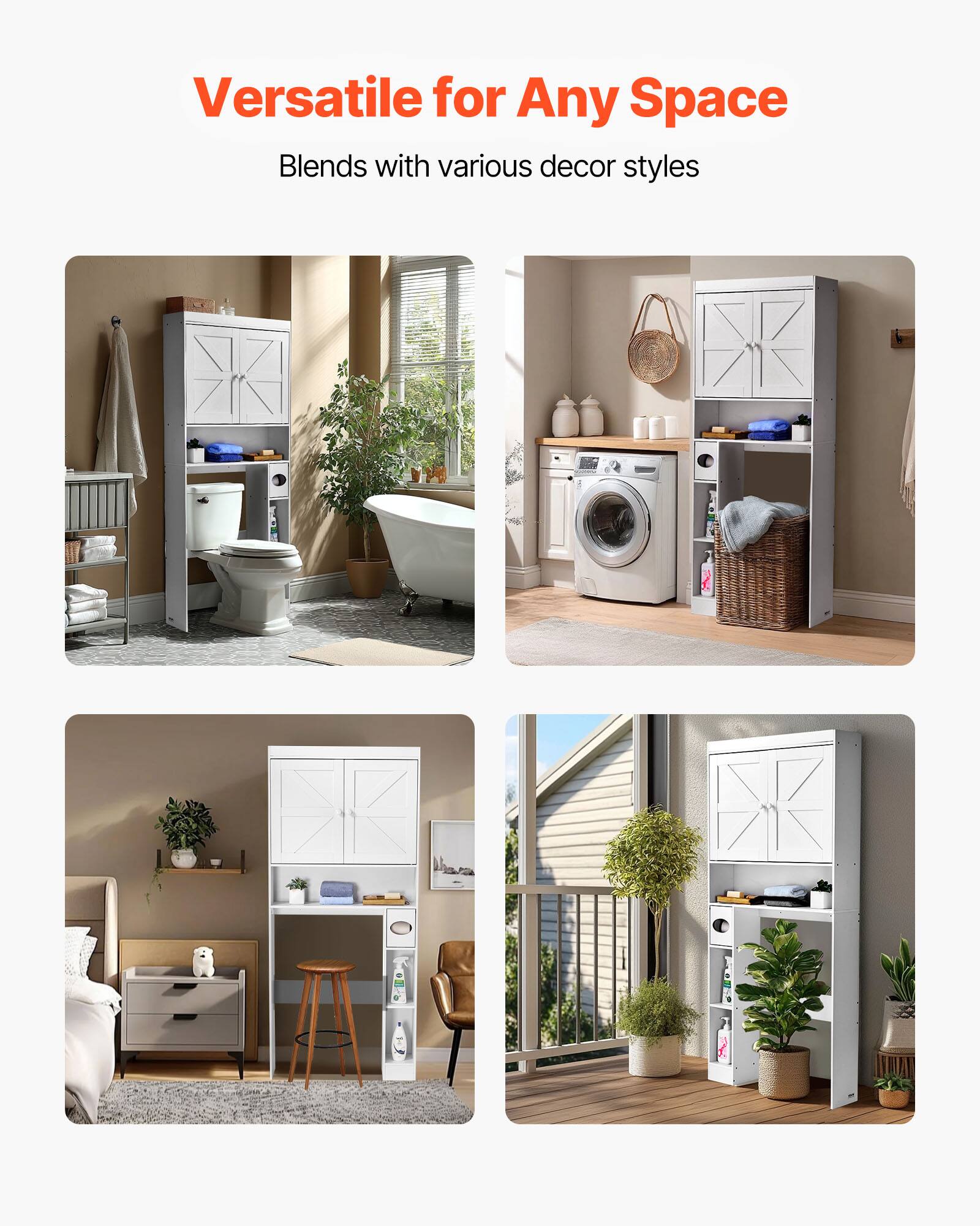 Versatile for Any Space  
Blends with various decor styles