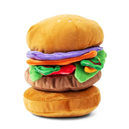 Front. Nickelodeon - Nickelodeon SpongeBob SquarePants Krabby Patty 10-Inch Plush - Multi-Colored.