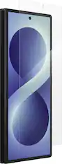 Front. ZAGG - Glass Elite Screen Protector for Samsung Galaxy Z Fold8 Ultra - Clear.