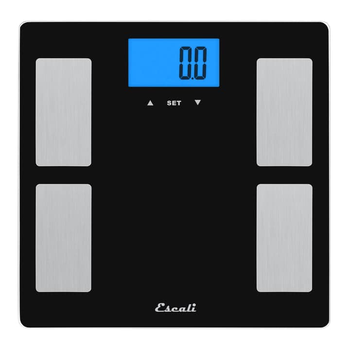 Escali - Goal Tracking Body Composition Scale - Black