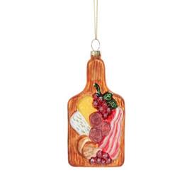 Ganz - Charcuterie Board Christmas Tree Ornament Glass 5.2 Inch - Multicolor
