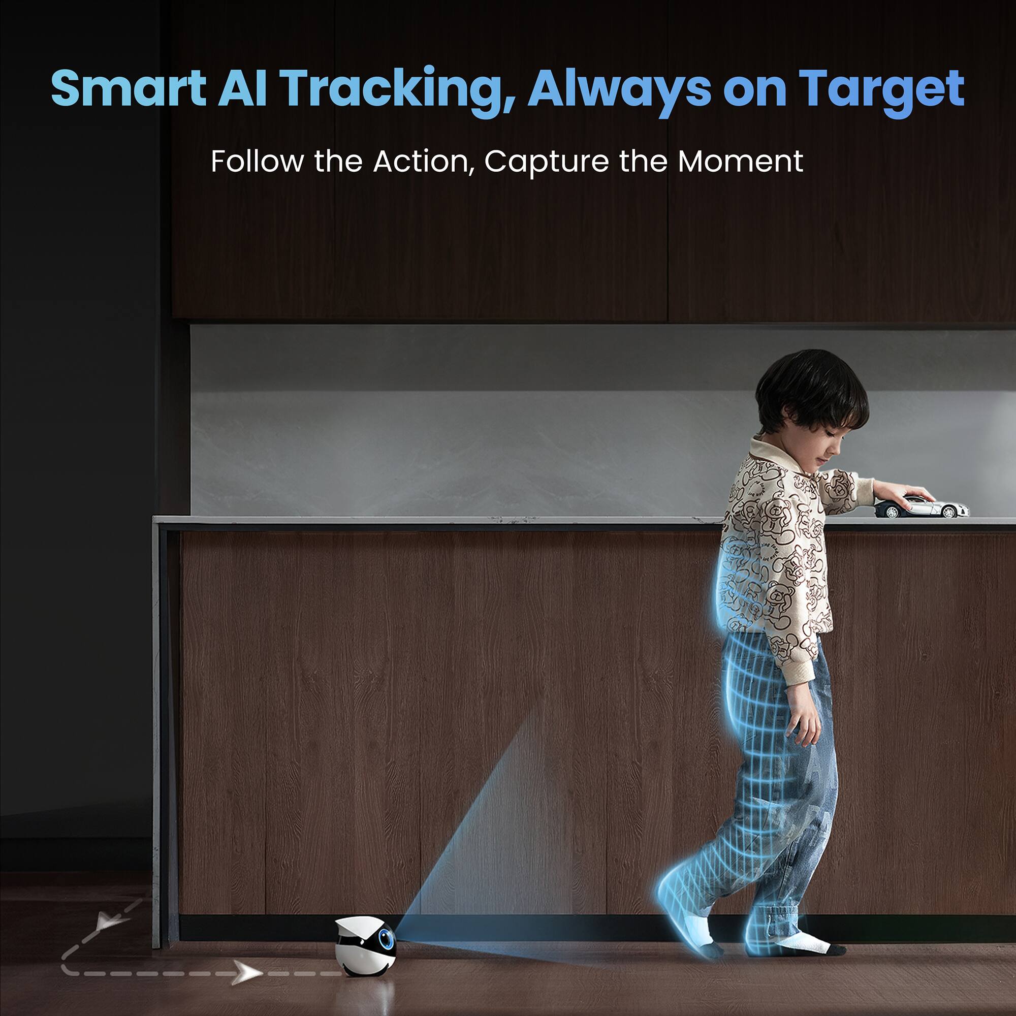 Smart AI Tracking, Always on Target  
Follow the Action, Capture the Moment