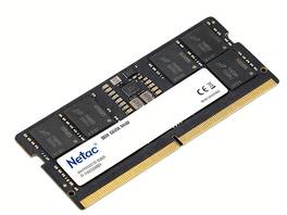 Netac - 16GB DDR5 4800MHz Laptop Memory Module, 260-Pin SO-DIMM, 1.1V - Black