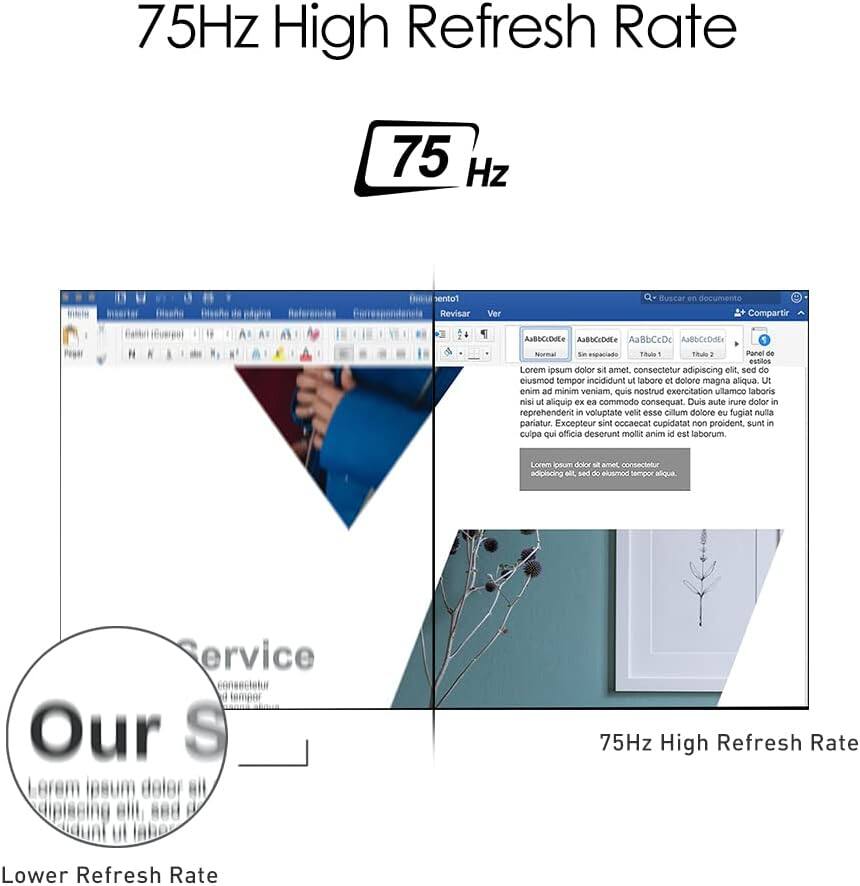 75Hz High Refresh Rate

75 Hz

Lorem ipsum dolor sit amet, consectetur adipiscing elit, sed do eiusmod tempor incididunt ut labore et dolore magna aliqua. Ut enim ad minim veniam, quis nostrud exercitation ullamco laboris nisi ut aliquip ex ea commodo consequat. Duis aute irure dolor in reprehenderit in voluptate velit esse cillum dolore eu fugiat nulla pariatur. Excepteur sint occaecat cupidatat non proident, sunt in culpa qui officia deserunt mollit anim id est laborum.

Lorem ipsum dolor sit amet, consectetur adipiscing elit, sed do eiusmod tempor incididunt ut labore et dolore magna aliqua.

Service

Our S

Lower Refresh Rate