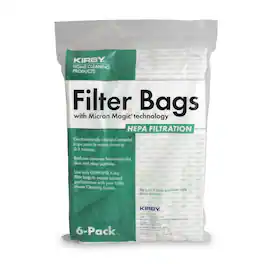 Kirby - MicroAllergen Plus HEPA Filter Bags for F-Style & Twist-Style Vacuums - 6 Pack - White