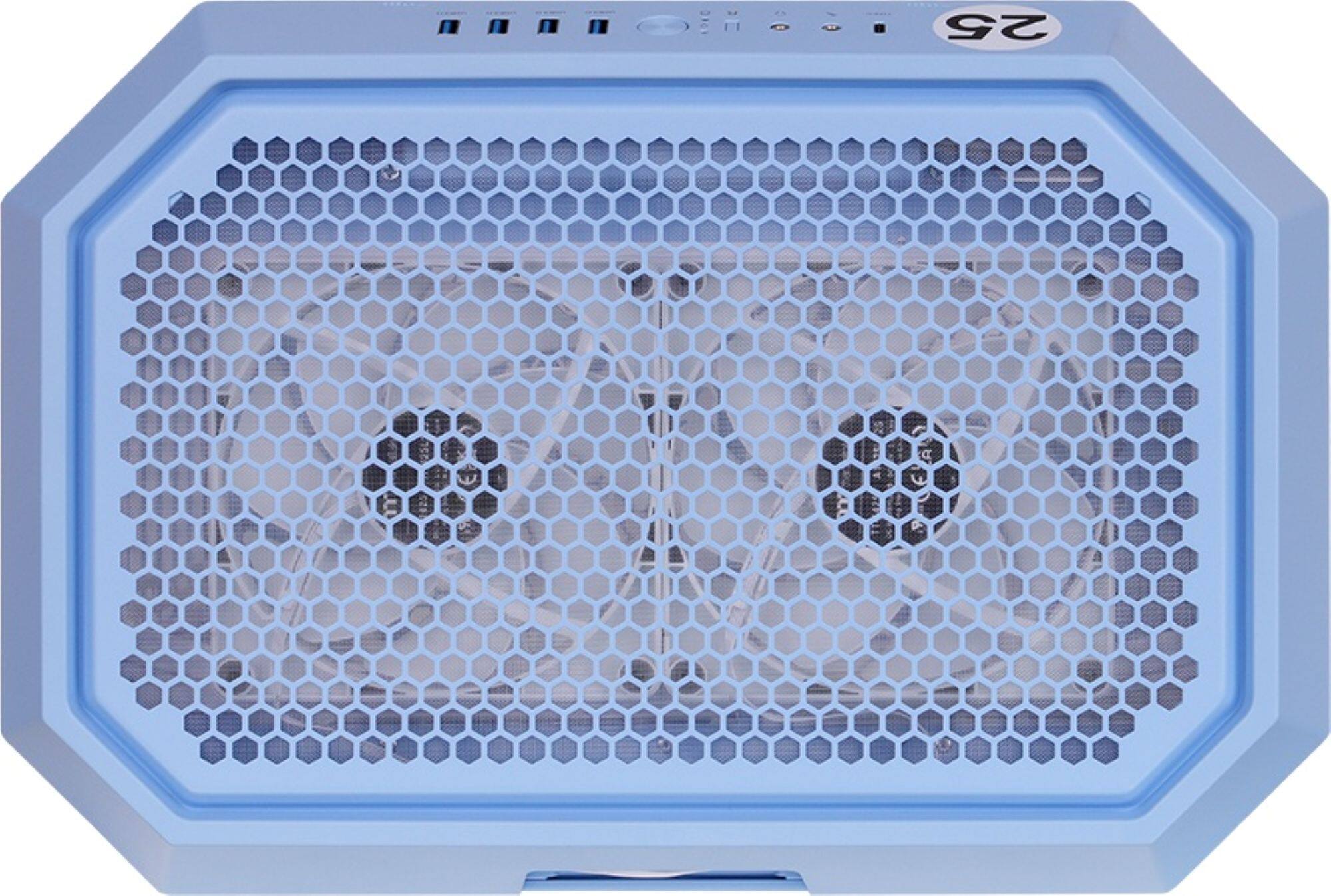 Alt View 23. Thermaltake - Tower 600 Mid Tower ATX PC Case - Hydrangea Blue.