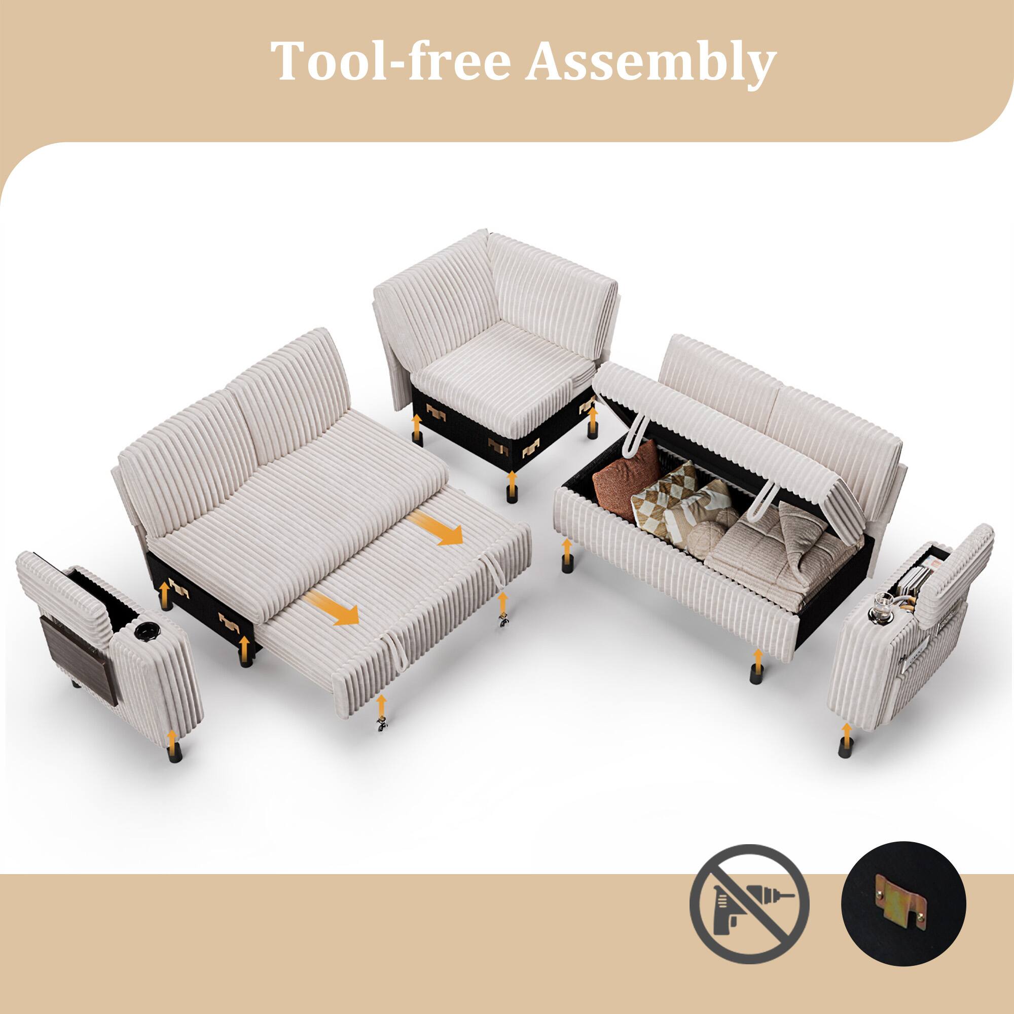 Tool-free Assembly