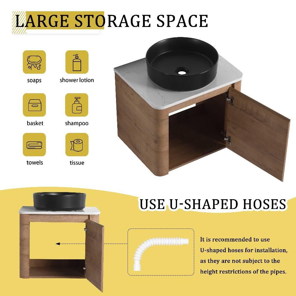 LARGE STORAGE SPACE

- soaps
- shower lotion
- basket
- shampoo
- towels
- tissue

USE U-SHAPED HOSES

It is recommended to use U-shaped hoses for installation, as they are not subject to the height restrictions of the pipes.