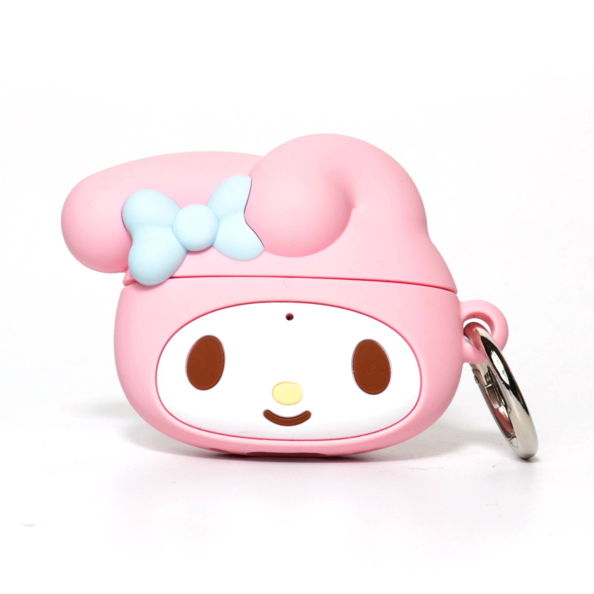 Alt View 5. iFace - iFace Sanrio My Melody Apple AirPods Pro 1 & Pro 2 Case Silicone Protective Cover Cute Design with Carabiner - My Melody.