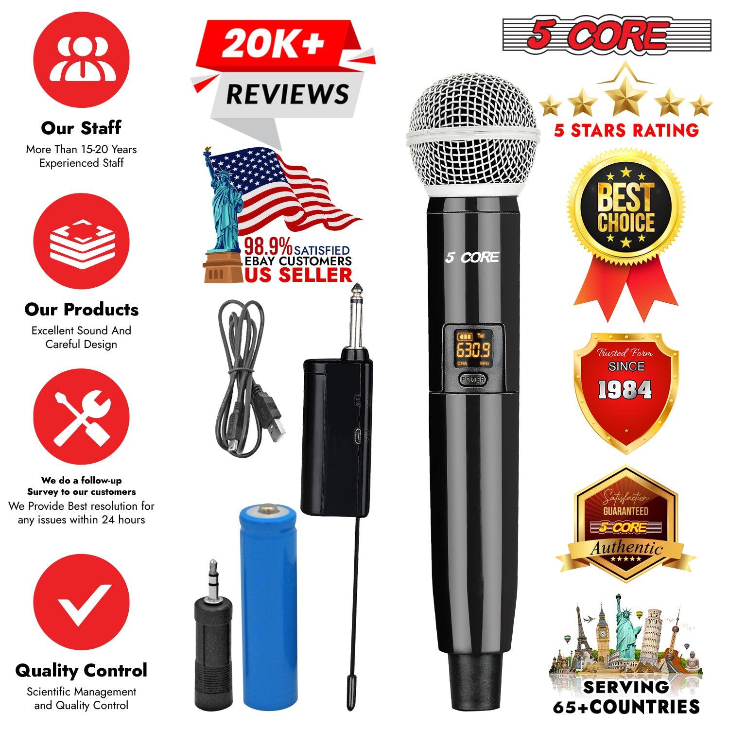 Our Staff: More Than 15-20 Years Experienced Staff

Our Products: Excellent Sound And Careful Design

Quality Control: Scientific Management and Quality Control

Reviews: 20K+ REVIEWS

Rating: 5 CORE 5 STARS RATING BEST CHOICE

Certifications: 98.9% SATISFIED EBAY CUSTOMERS US SELLER

Warranty: SINCE 1984

Customer Service: We do a follow-up Survey to our customers We Provide Best resolution for any issues within 24 hours

Guarantee: Satefaition GUARANTEED 5 CORE Authentic

Global Reach: SERVING 65+COUNTRIES