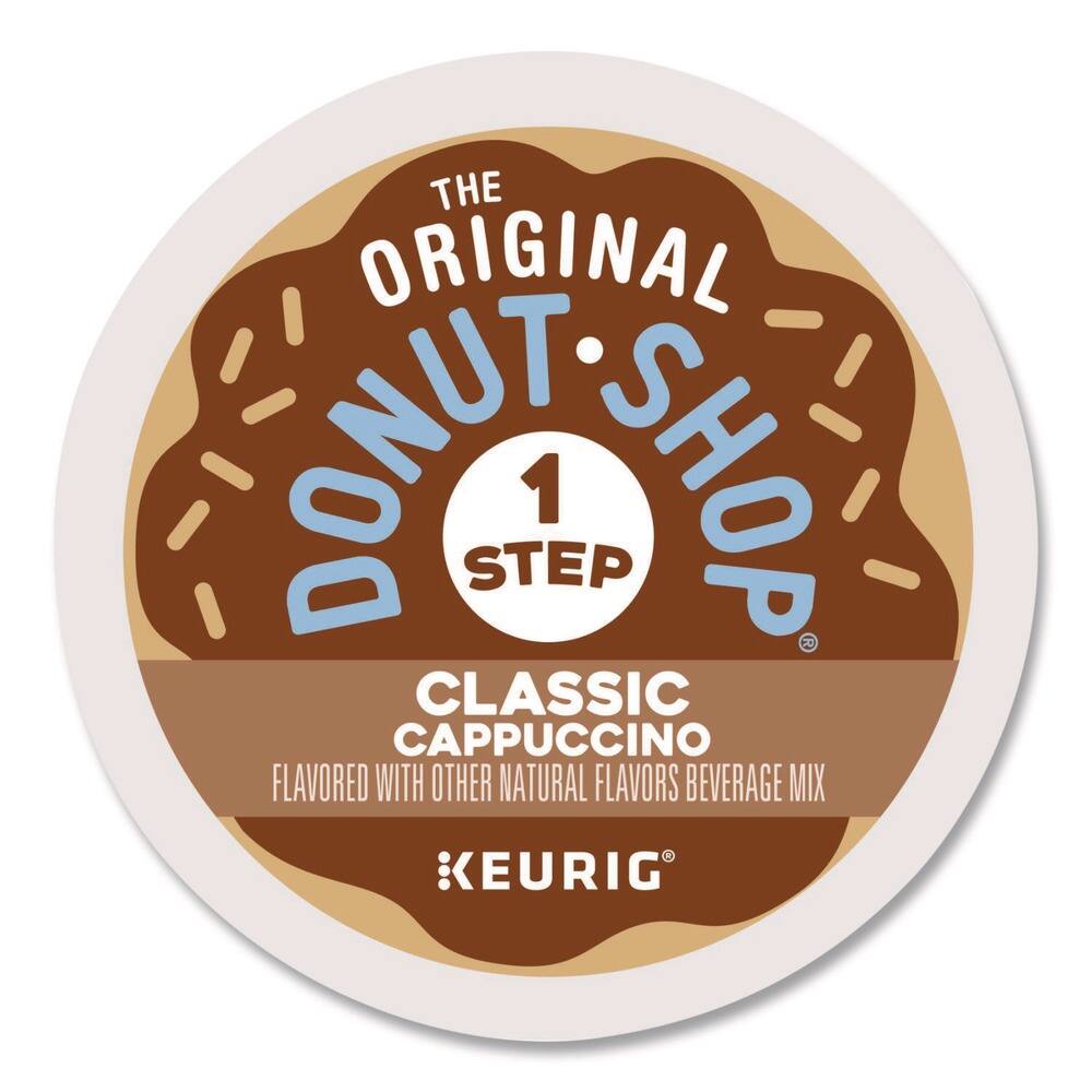 The Original Donut Shop 1 Step Classic Cappuccino Flavored with Other Natural Flavors Beverage Mix - Keurig
