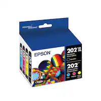 Epson - 202 Claria Ink High Capacity Black & Standard Color Cartridge Combo Pack (T202XL-BCS) - Black/Cyan/Magenta/Yellow - Front_Zoom