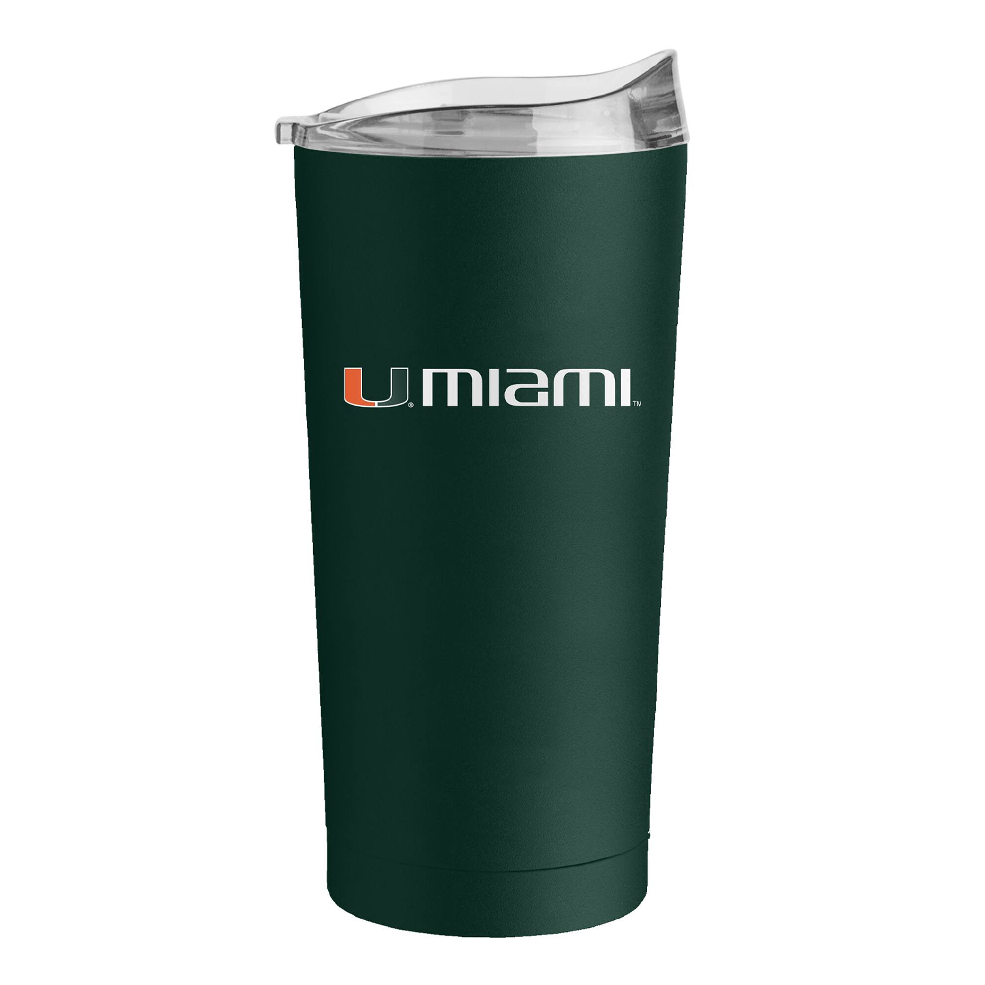 Alt View 1. Logo Brands - Miami Hurricanes 20oz. Flipside Powder Coat Tumbler - Multicolor.
