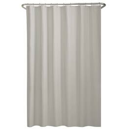 Kate Aurora - Montauk Accents Bliss Ivory Natural Water Resistant Fabric Shower Liner - Standard Size - Beige