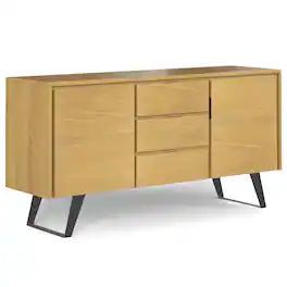 Simpli Home - Lowry Sideboard Buffet - Oak Veneer