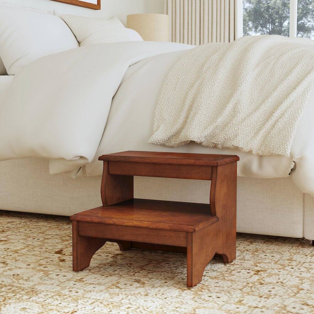 Back. Butler Specialty - Melrose Step Stool - Medium Brown.