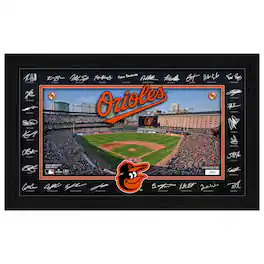Highland Mint - Baltimore Orioles 12" x 20" 2026 Signature Field Photograph - Facsimile Signatures - Multicolor