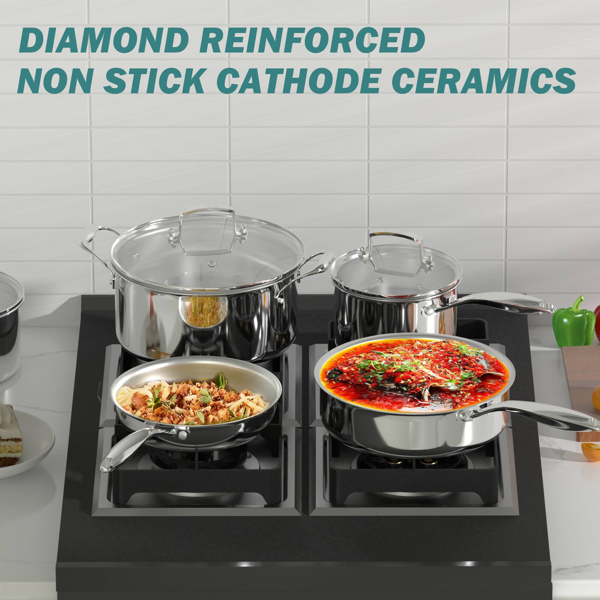 DIAMOND REINFORCED NON STICK CATHODE CERAMICS