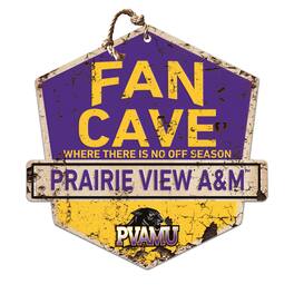 Jardine - Prairie View A&M Panthers 20'' x 20'' Fan Cave Badge Sign - Purple
