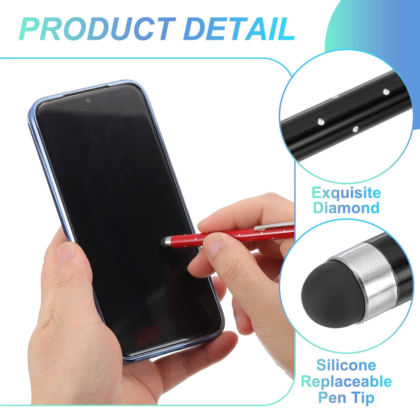 PRODUCT DETAIL

Exquisite Diamond Silicone Replaceable Pen Tip