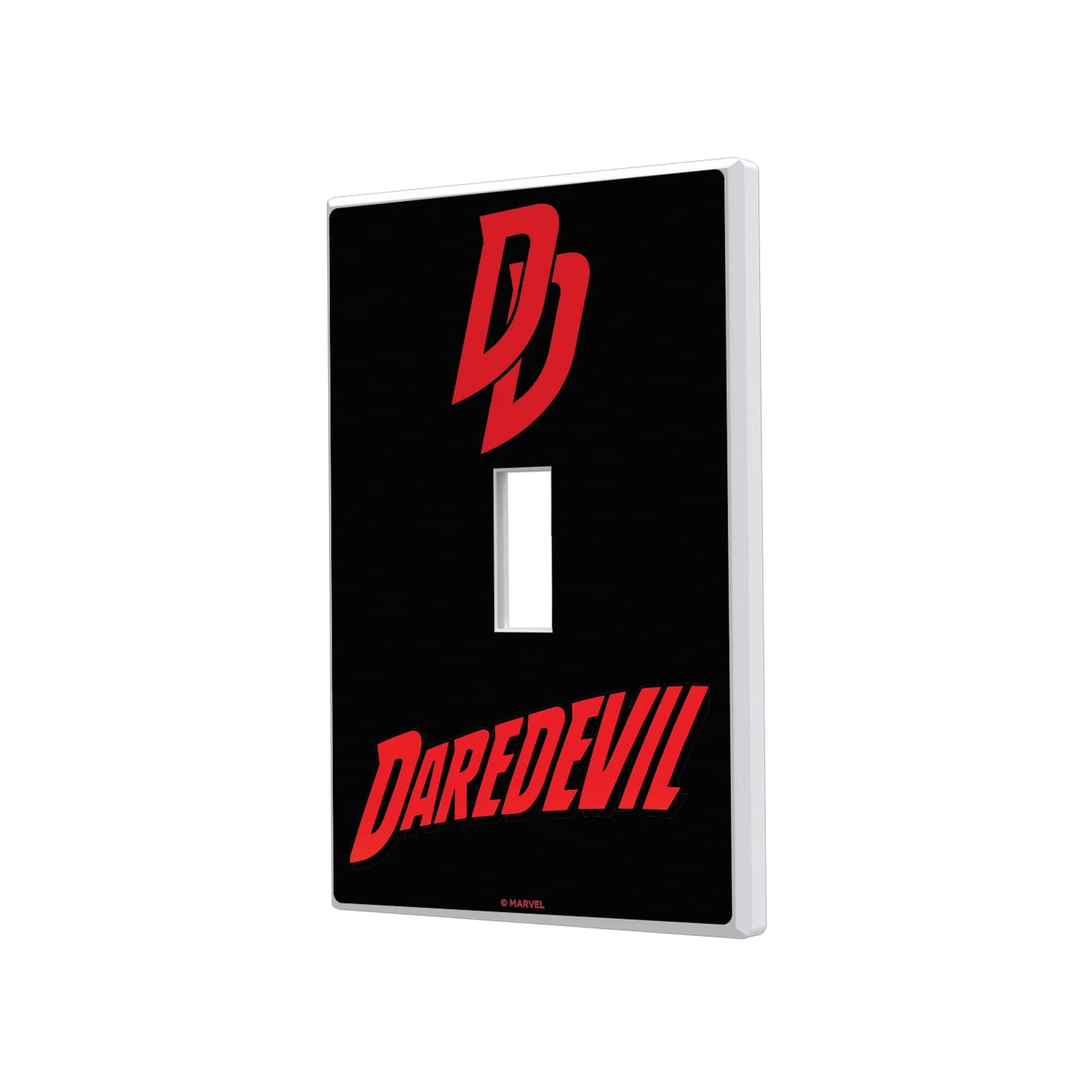 Keyscaper - Marvel Badge Hidden-Screw Light Switch Plate - Single Toggle - Daredevil