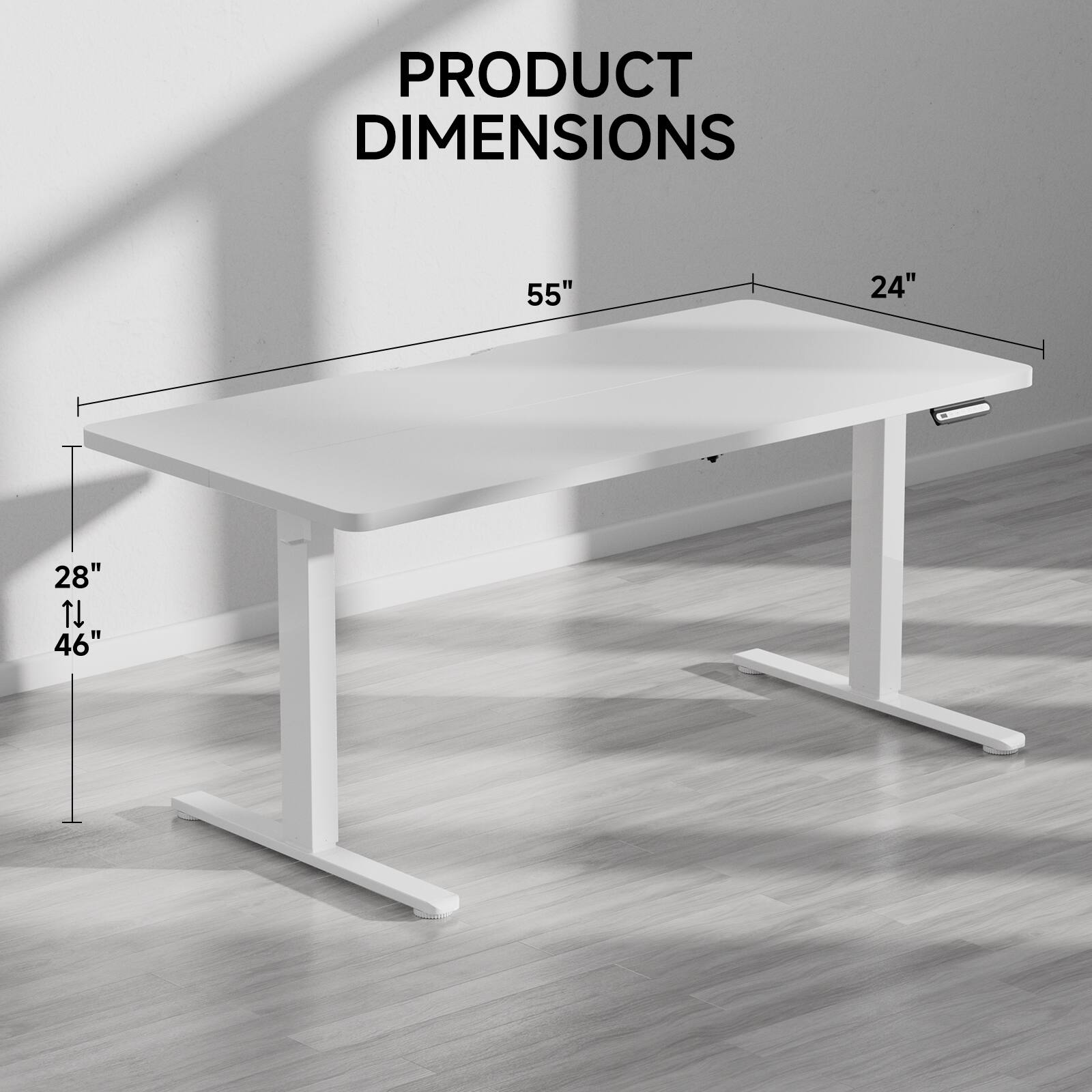 PRODUCT DIMENSIONS 55" 24" 28" 46"