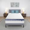 Front. BURFLY1977 - Full Mattress,12 Inch Hybrid Mattress in a Box, Memory Foam Individual Pocket Springs, Medium Firm, Pressure Relief - White.