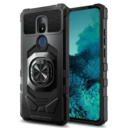 Front. RomeTech - Rome Tech Armor Case for Cricket Icon 3 - Black.