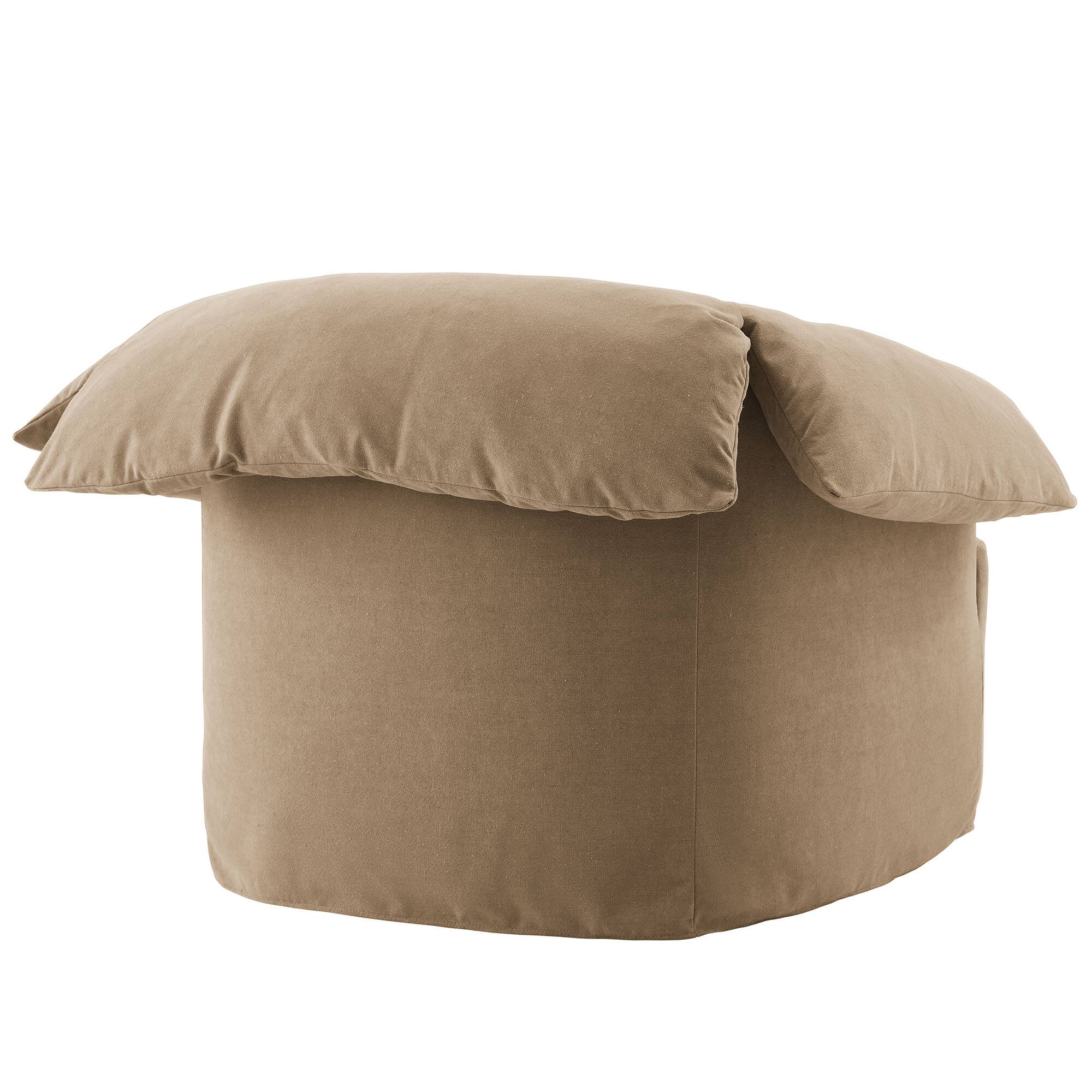 Alt View 3. Modway - Lark Slipcovered Fabric Oversized Armchair by Modway - Almond.