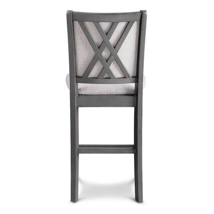 Front. New Classic Furniture - Amy Counter Chair (2/Ctn)-Gray - Grey.