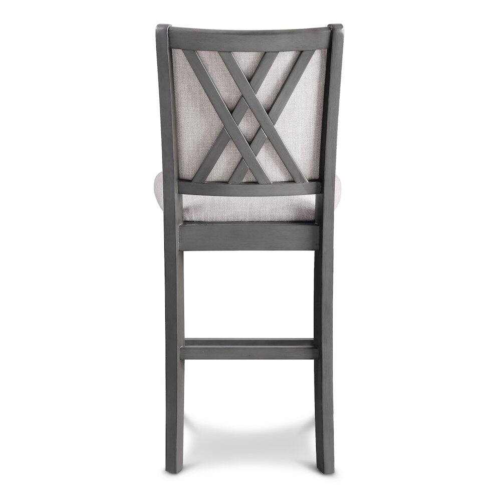 Front. New Classic Furniture - Amy Counter Chair (2/Ctn)-Gray - Grey.