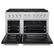 Angle. ZLINE - 48 in. Wide 8 Burner Paramount Gas Range withDual Ovens with Black Matte Doors (PSGR-BLM-48) - Stainless Steel with Black Matte Door.