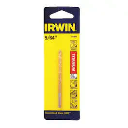 Irwin - 9/64 X 2 7/8 L High Speed Steel Drill Bit Straight Shank 1 pc