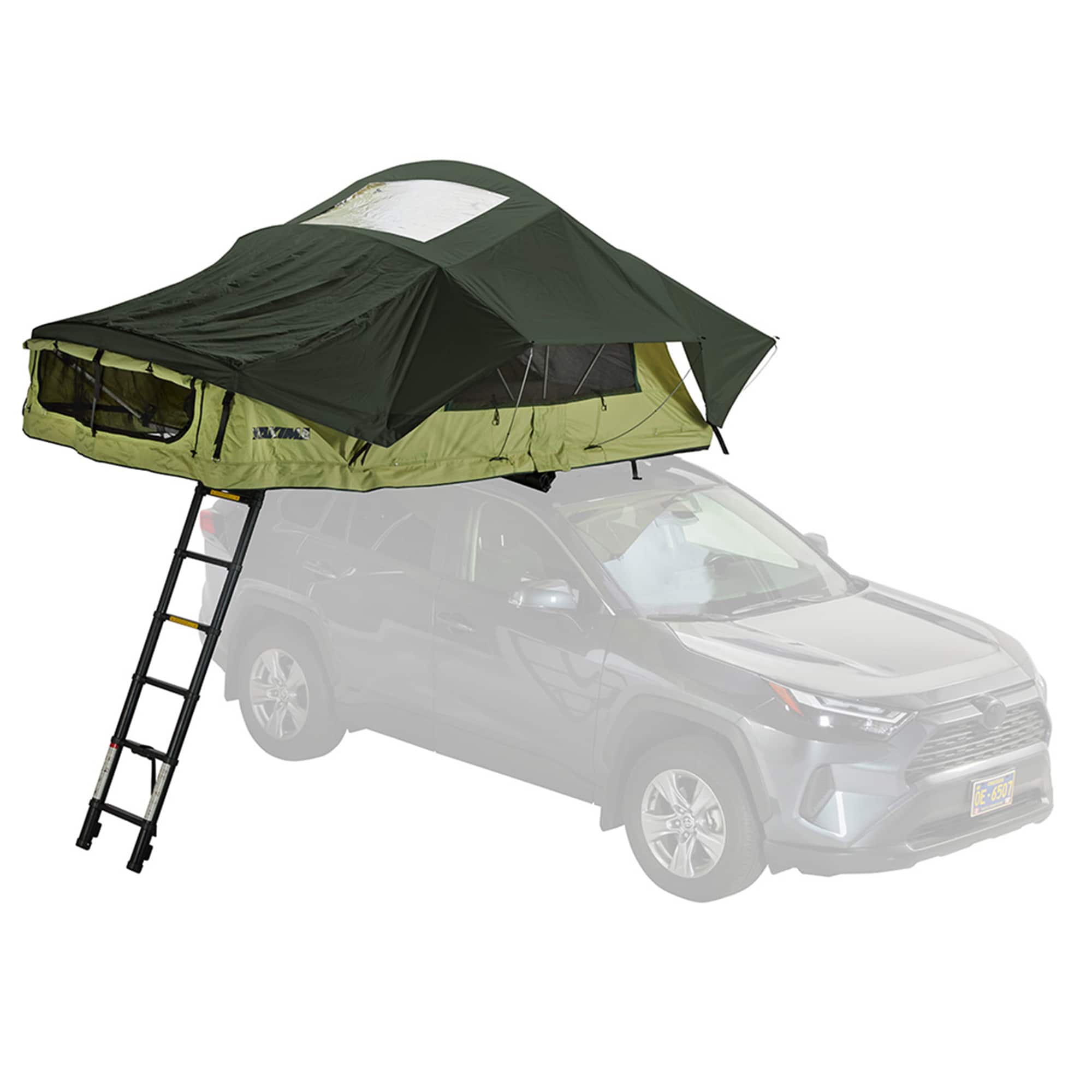Yakima - SkyRise HD Heavy Duty 4 Season Rooftop Tent, Mattress for 2 People - Green