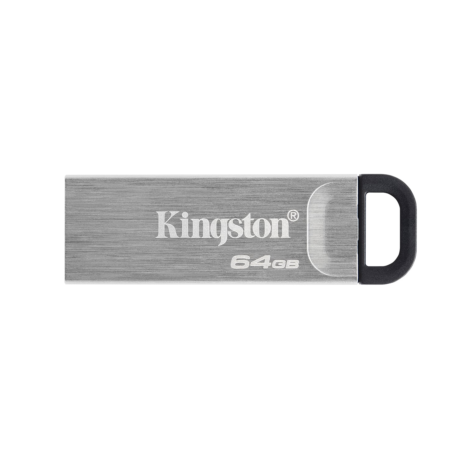 Front. Kingston - DataTraveler Kyson 64GB High Performance USB 3.2 Gen 1 Metal USB Flash Drive DTKN/64GB.