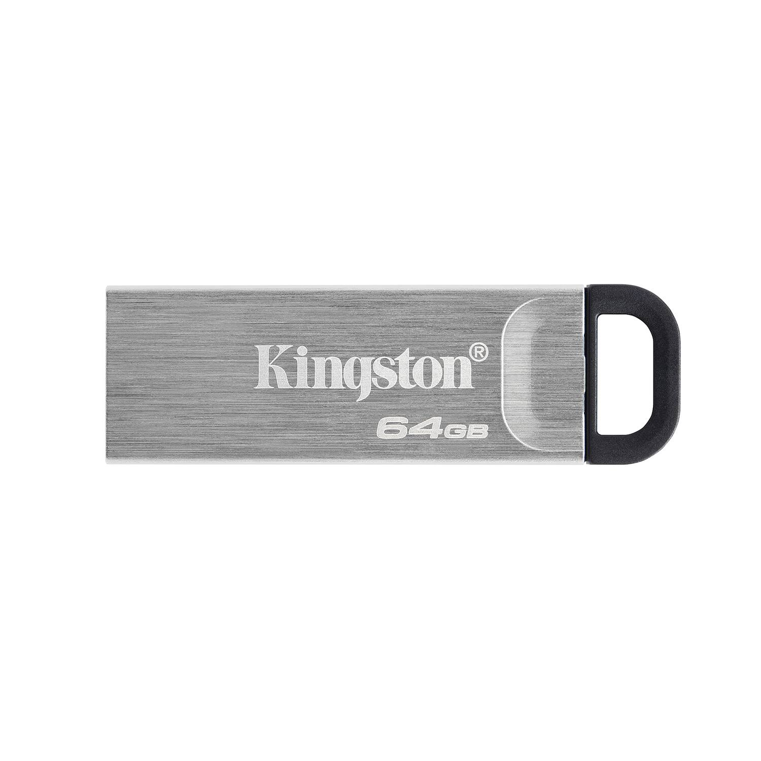 Front. Kingston - DataTraveler Kyson 64GB High Performance USB 3.2 Gen 1 Metal USB Flash Drive DTKN/64GB.