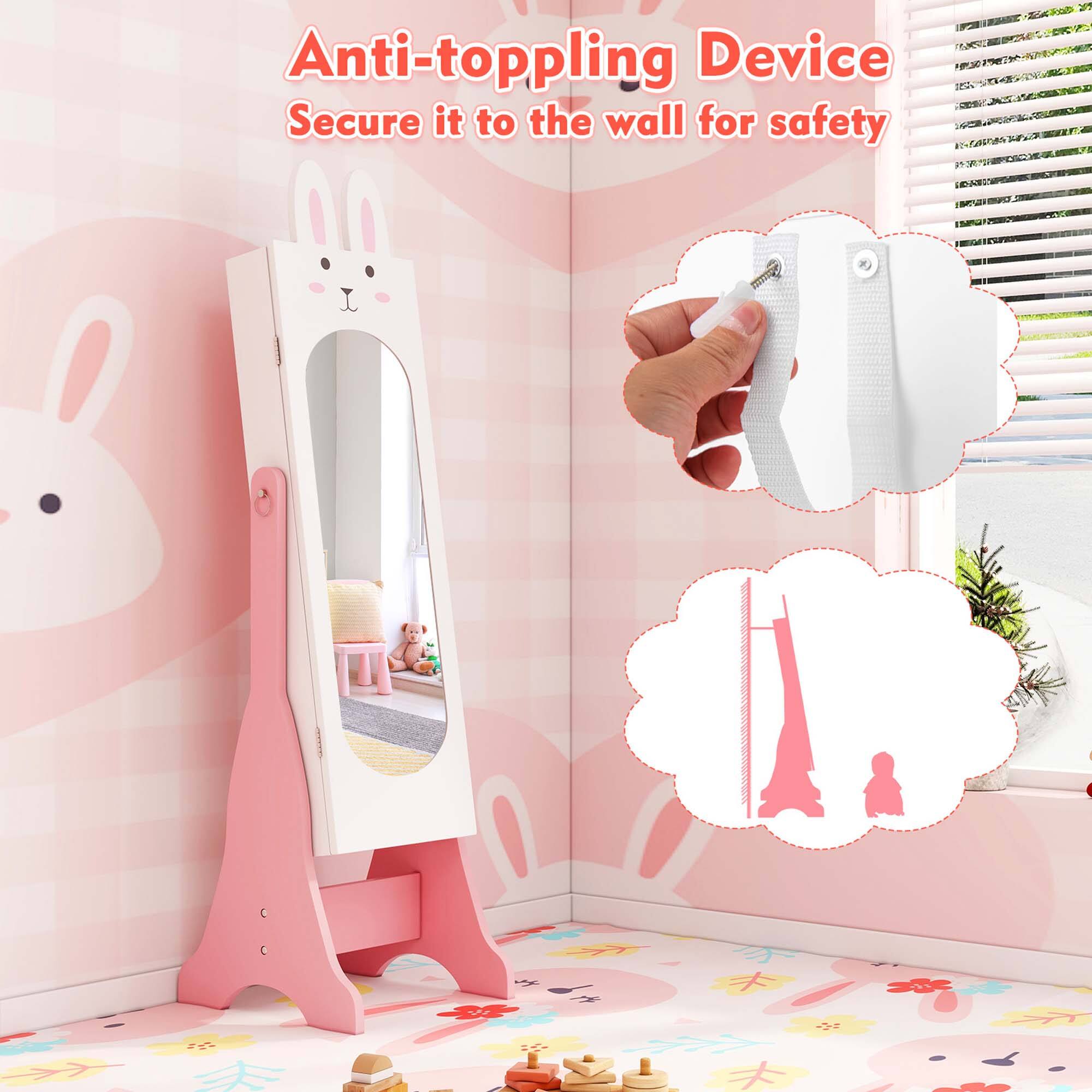 Anti-toppling Device  
Secure it to the wall for safety