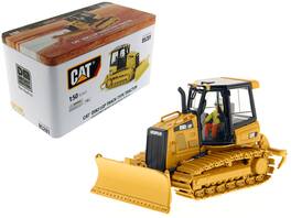 Diecast Masters - CAT Caterpillar D5K2 LGP Track Type Tractor Dozer with Ripper and Operator "High Line" Series 1/50 Diecast - Yellow