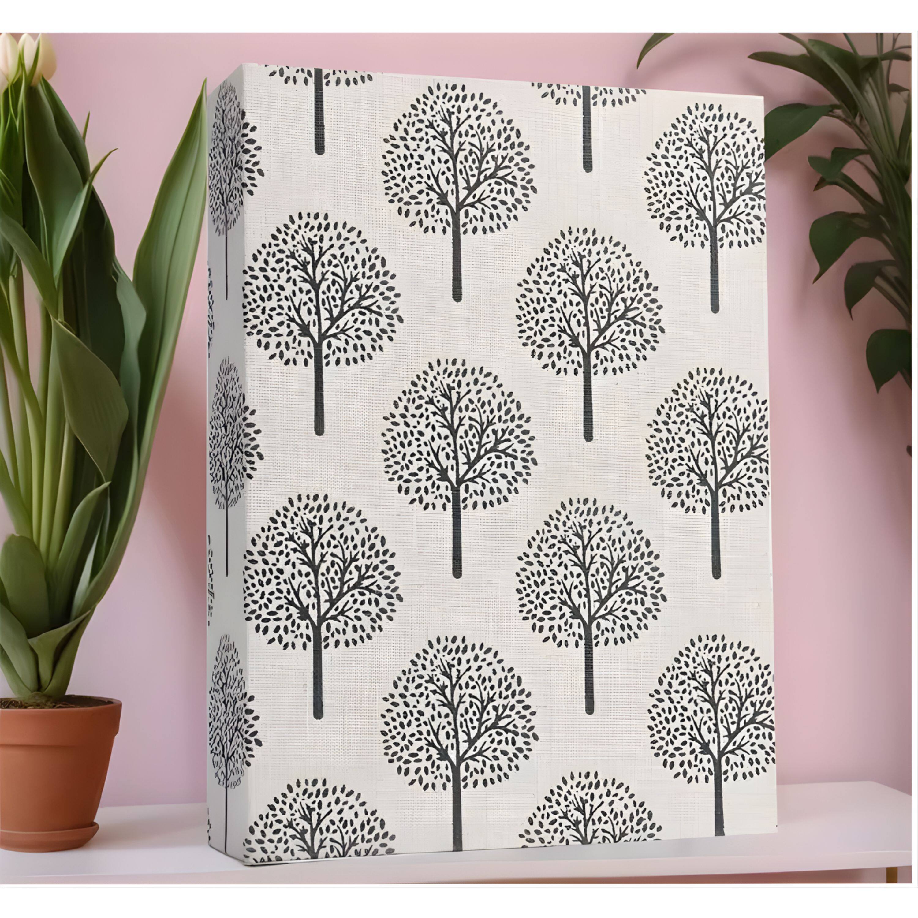 Left. Kitcheniva - Small Linen Cover Photo Album for 100 Photos, 4x6 Photo Album, Tree Design.