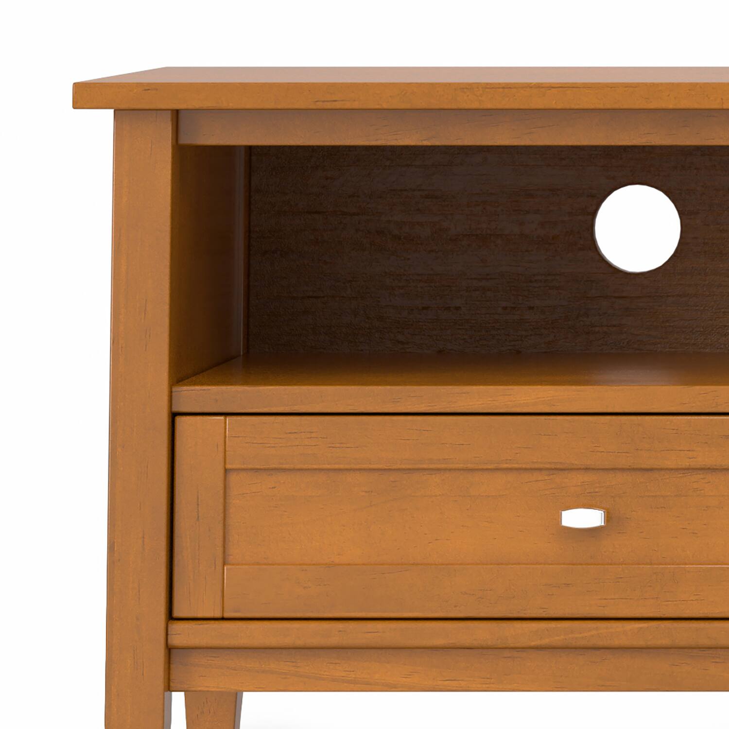 Alt View 8. Simpli Home - Warm Shaker SOLID WOOD 72 inch Wide Transitional TV Media Stand in Light Golden Brown For TVs up to 80 inches - Light Golden Brown.