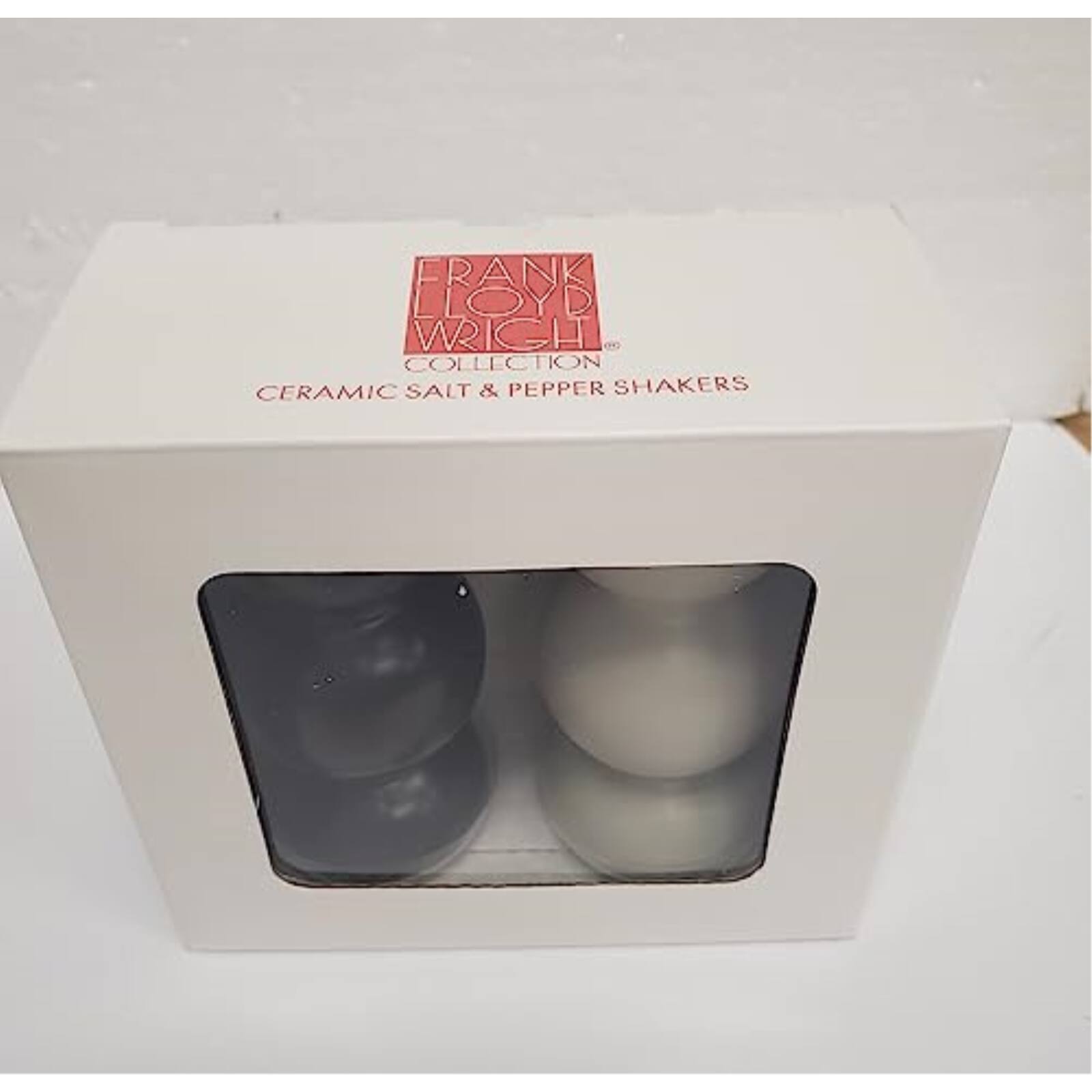 FRANK LLOYD WRIGHT COLLECTION CERAMIC SALT & PEPPER SHAKERS