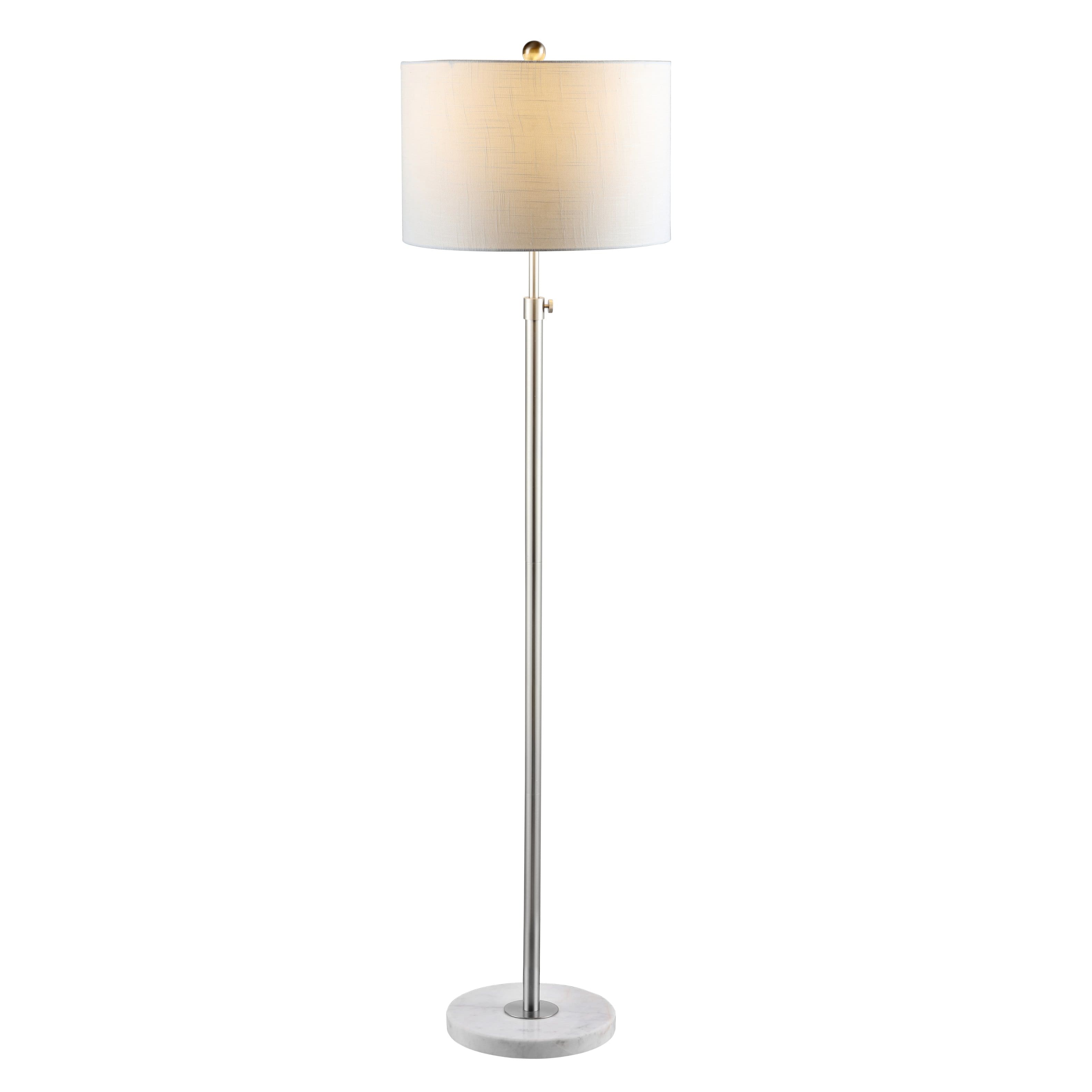 "Jonathan Y - June 65"" Adjustable Metal/Marble LED Floor Lamp - Chrome" price history on PriceWatchPro