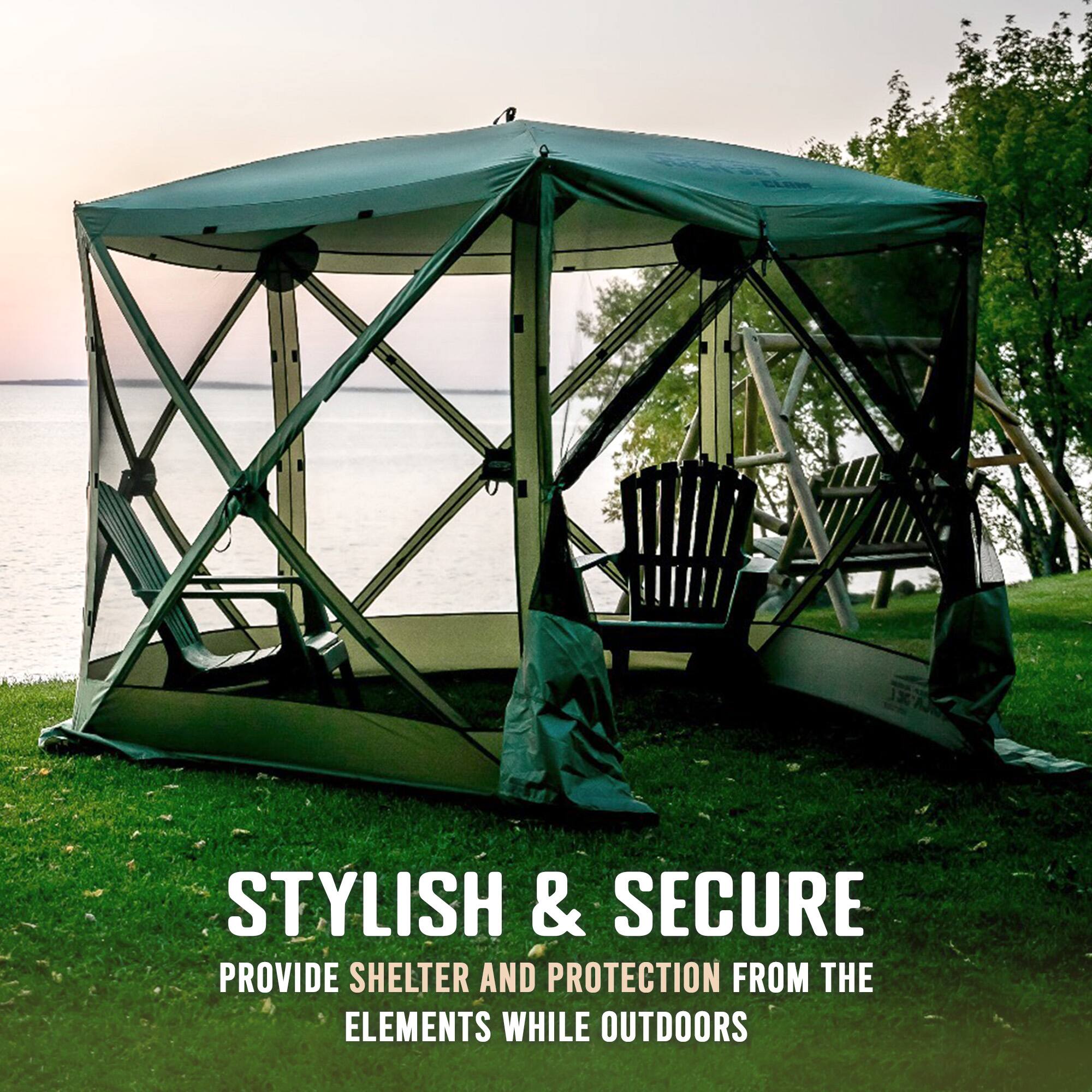 STYLISH & SECURE  
PROVIDE SHELTER AND PROTECTION FROM THE ELEMENTS WHILE OUTDOORS