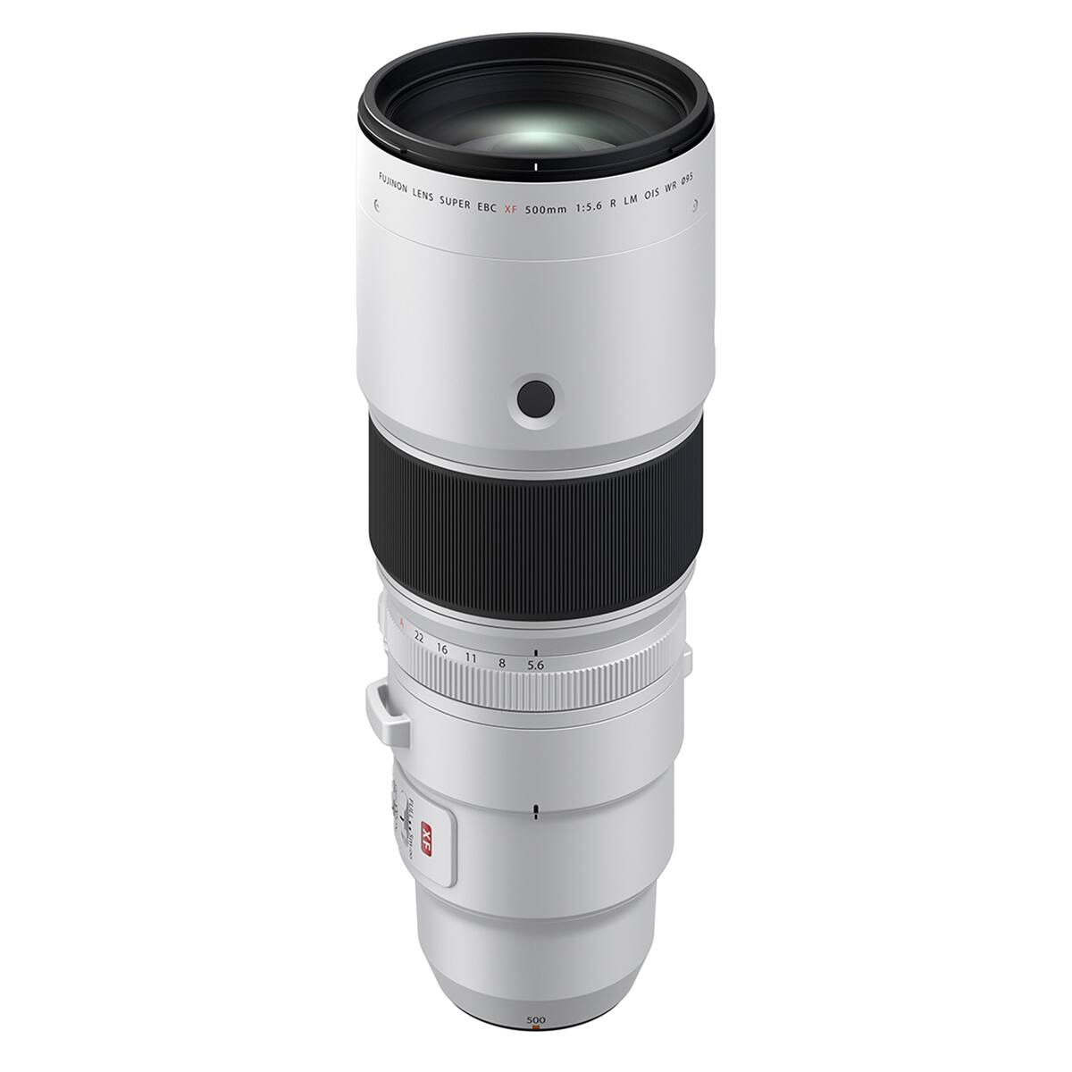 FUJINON WR 085 LENS LM OIS 6 SUPER EBC XF 500mm 1:5.6 R  
22 22 16.11 56 I 11 8 5.6  
XE  
500