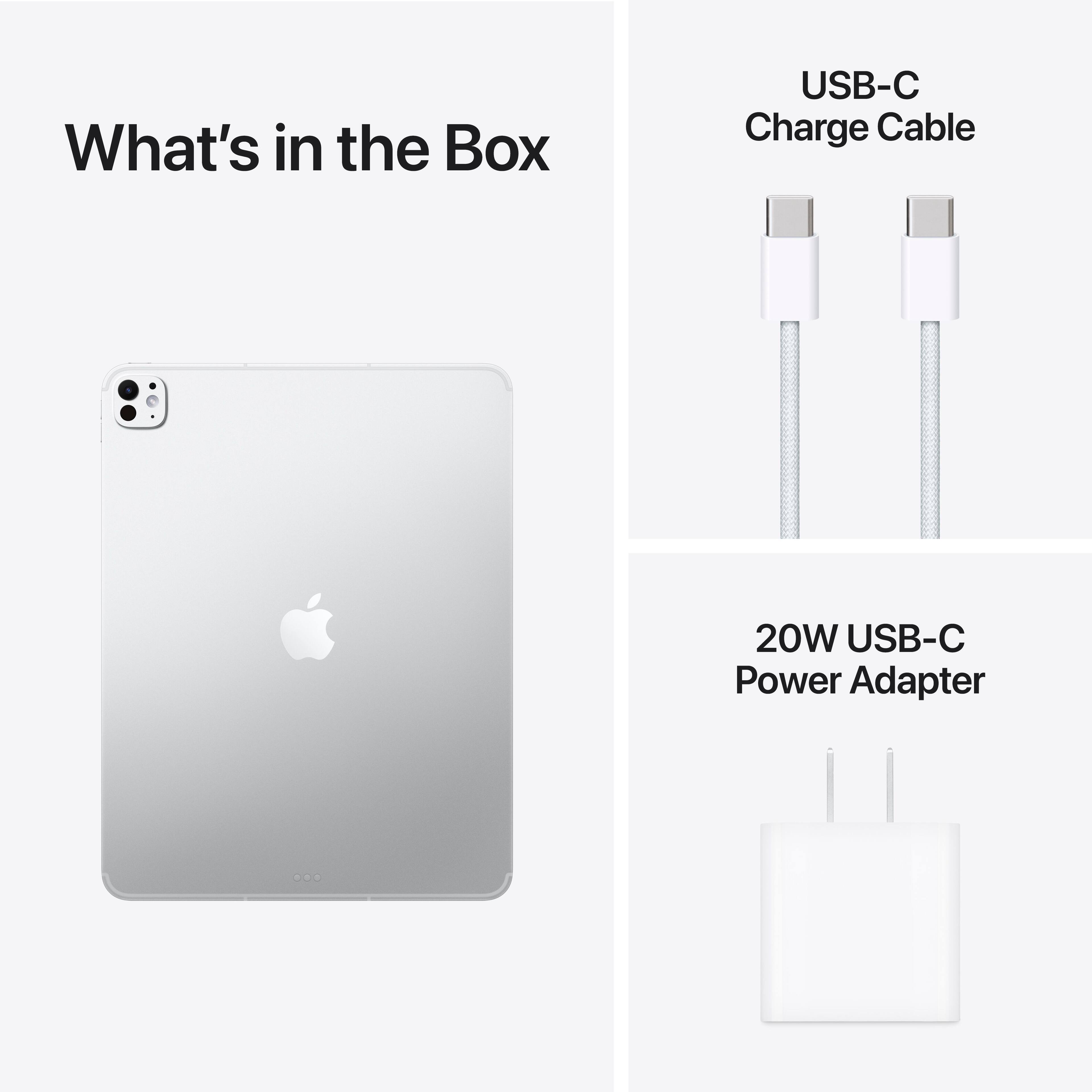 What's in the Box

- USB-C Charge Cable
- 20W USB-C Power Adapter