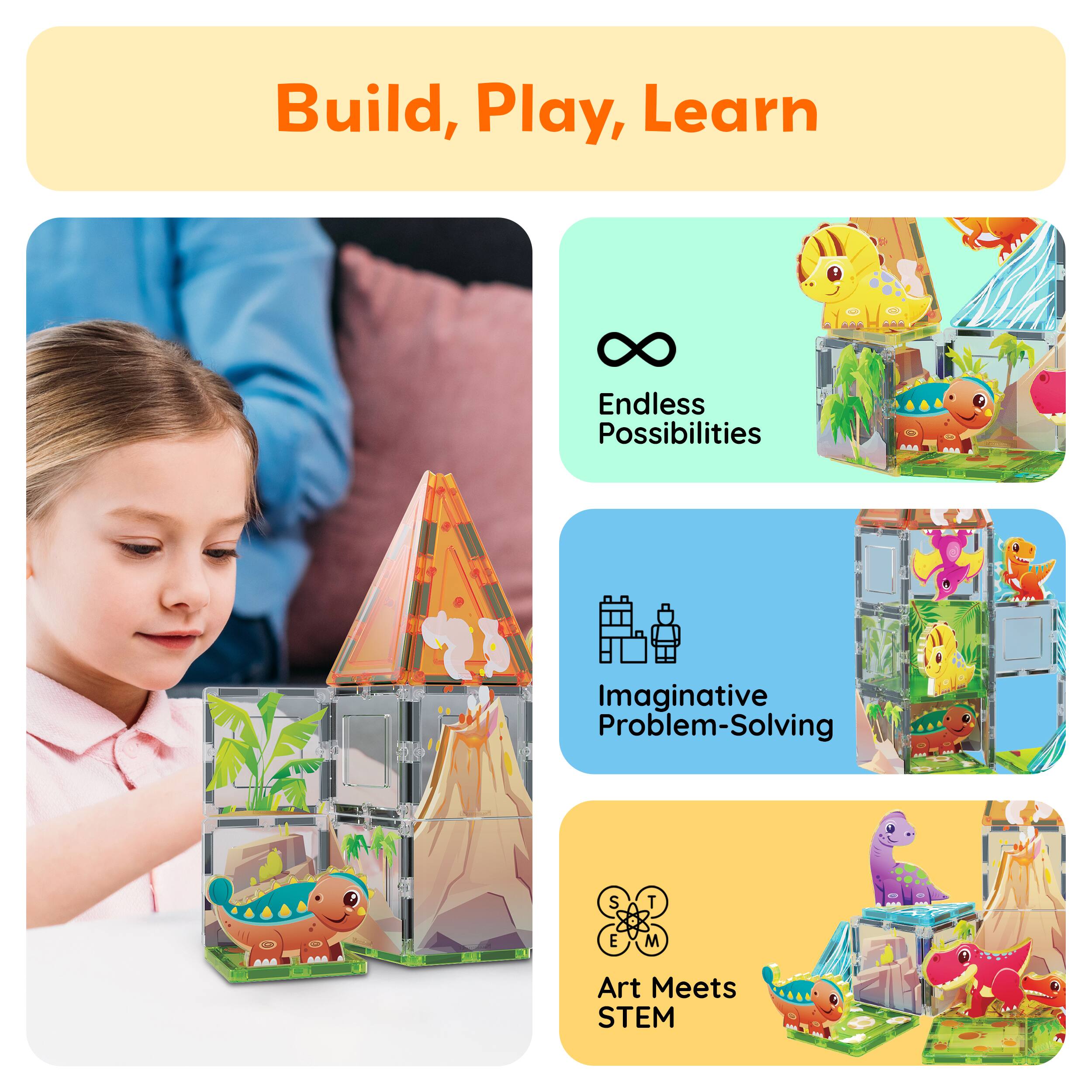 Build, Play, Learn

- Endless Possibilities
- Imaginative Problem-Solving
- Art Meets STEM