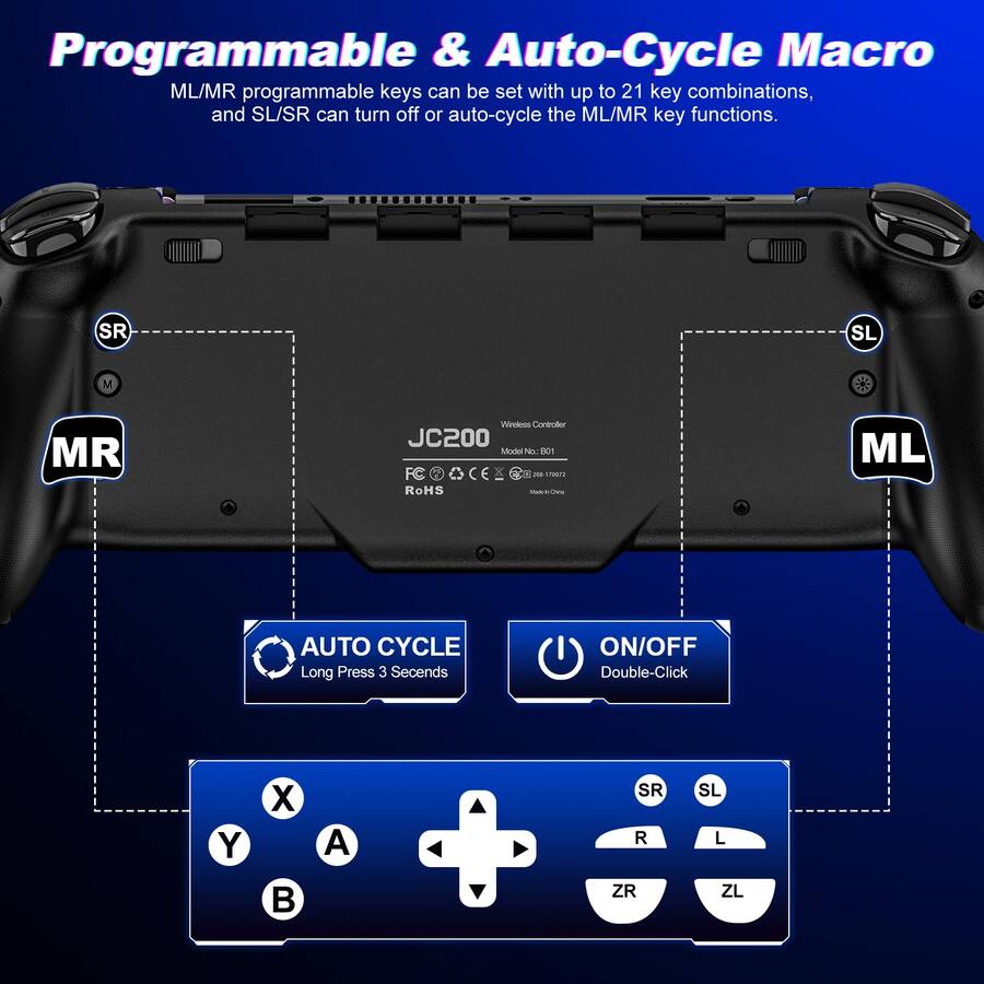 Poddle Buttons Controller Dazzling Pops controllers for switch oled accessories controller joypad ...