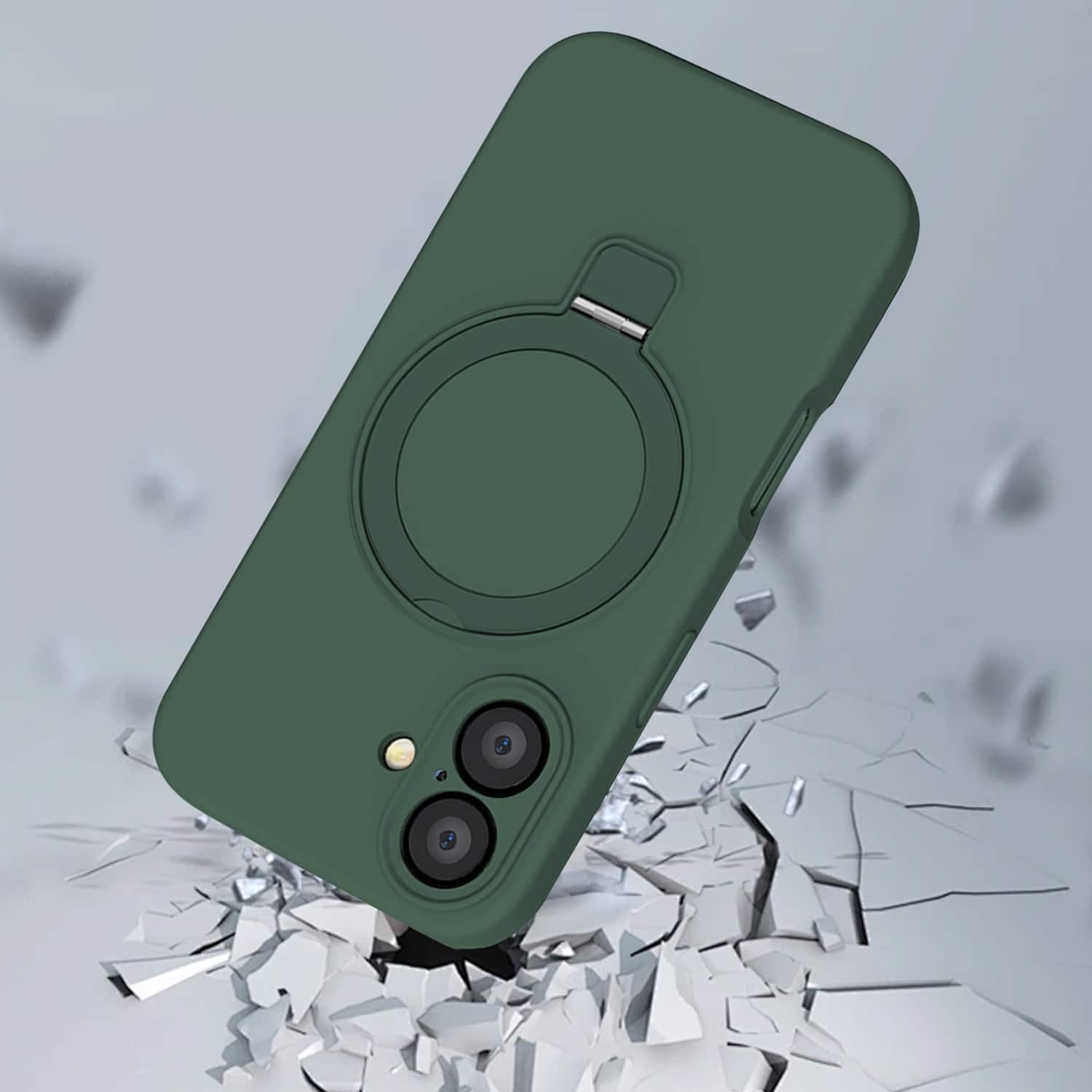 Alt View 17. SaharaCase - Venture Series Silicone Case with MagSafe for Apple iPhone 16 Plus - Cactus Green.